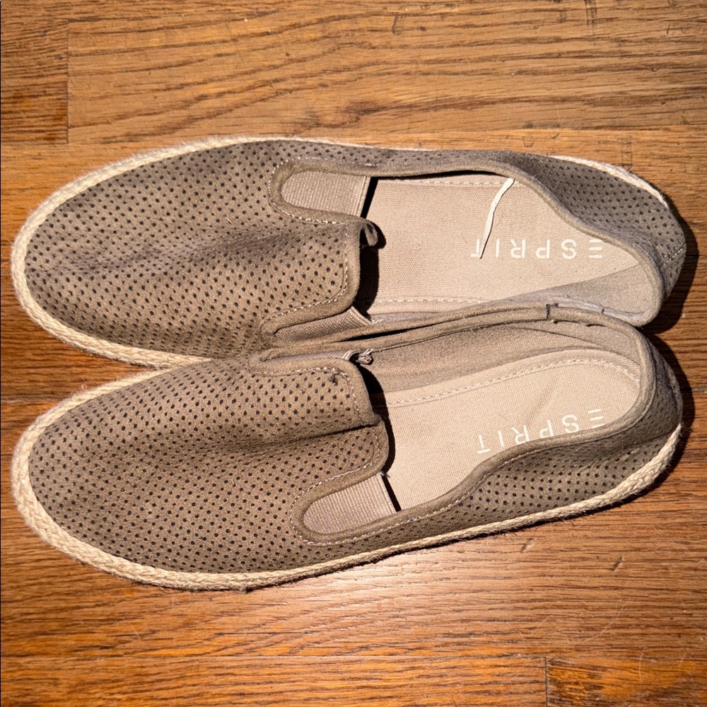 Esprit Men's Taupe Slip-On Loafers